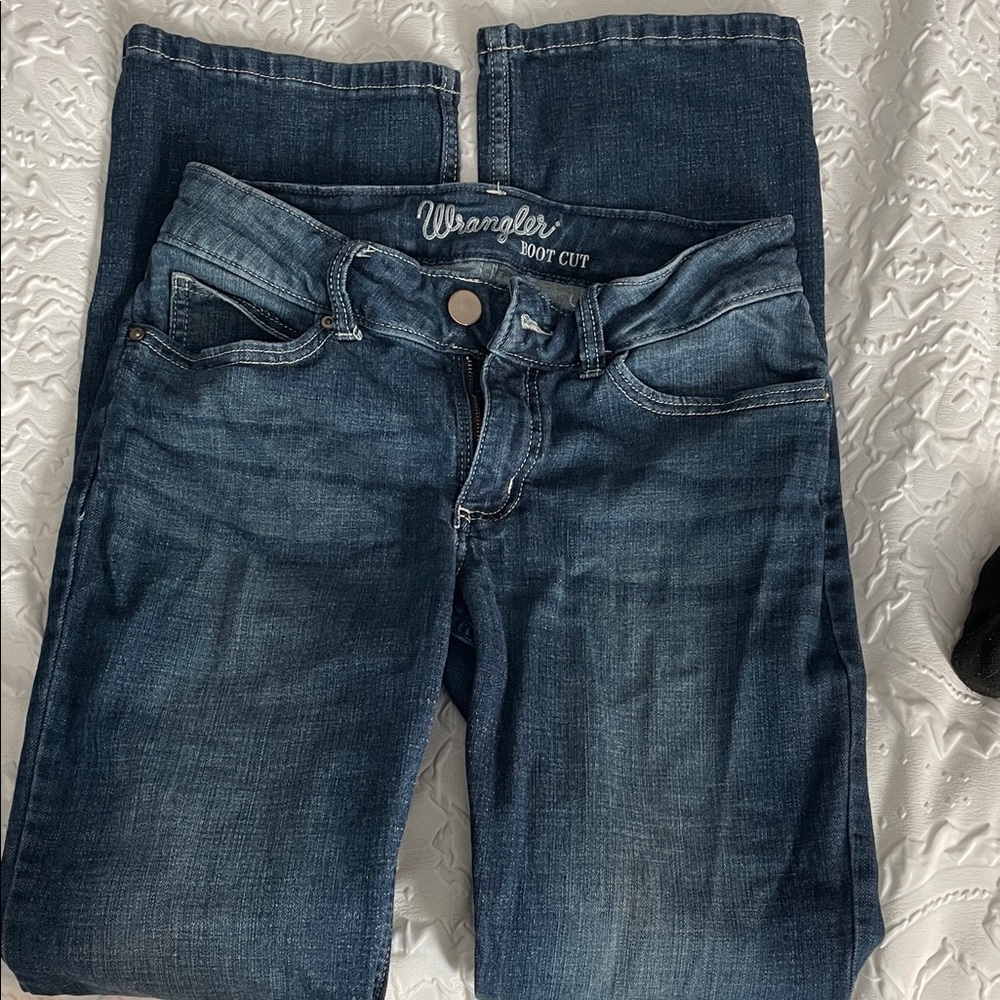 Wrangler Women's Dark Blue Boot Cut Jeans